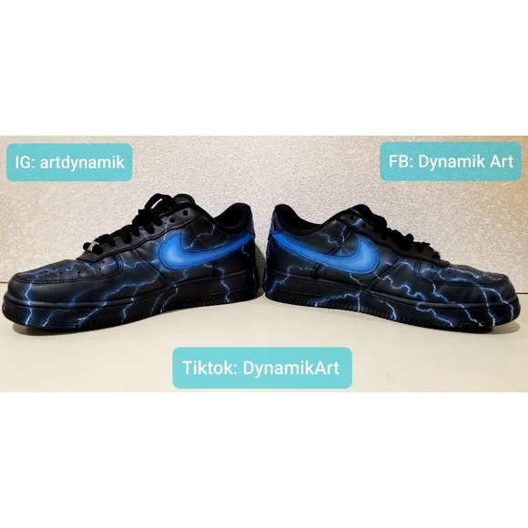 Custom Painted Nike Air Force 1 Low - Picture 5 of 6